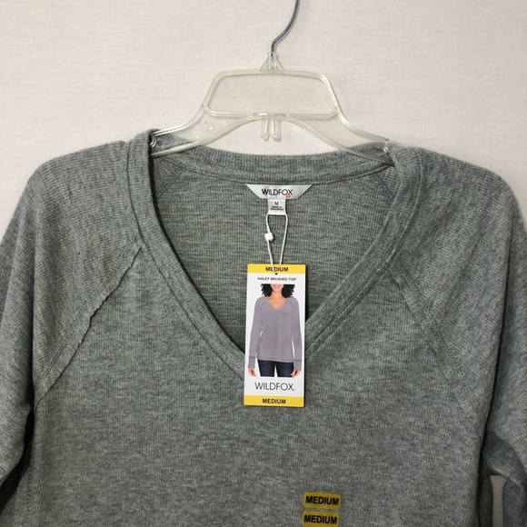 Wildfox Women’s Haley Brushed Waffle Super Soft Knit Top M - Picture 4 of 10